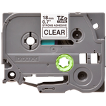 Brother P-Touch TZe Lam Tape Cassette 18mm x 8m Black on Clear Tape TZES141