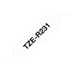 Brother P-Touch TZe Ribbon Tape Cassette 12mm x 4m Black on White Tape TZER231