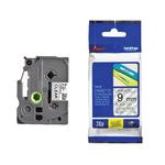 Brother P-Touch TZe Lam Tape Cassette 9mm x 8m Black on Clear Tape TZE121