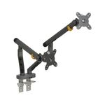 Bakkerelkhuizen BE Flexible Dual Monitor Arm Dark Grey BNEBFDDG