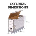 Bankers Box Transfer File 120mm Foolscap Grey (Pack of 10) 01805