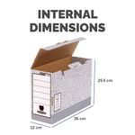 Bankers Box Transfer File 120mm Foolscap Grey (Pack of 10) 01805