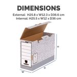 Bankers Box Transfer File 120mm Foolscap Grey (Pack of 10) 01805