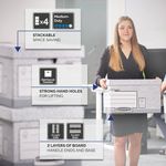 Bankers Box Storage Box Large Grey (Pack of 10) 01810-FFLP