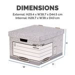 Bankers Box Storage Box Large Grey (Pack of 10) 01810-FFLP