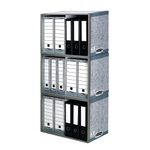 Bankers Box System Stax File Heavy Duty Storage Unit Grey (Pack of 5) 01850