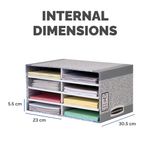 Bankers Box System Desktop Sorter Grey (Pack of 5) 08750