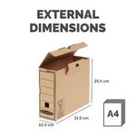 Bankers Box Earth Series Transfer File A4 100x315x250mm Brown (Pack of 20) 4470201