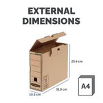 Bankers Box Earth Series Transfer File A4 100x315x250mm Brown (Pack of 20) 4470201