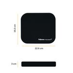 Fellowes Microban Antibacterial Mouse Mat Black 5933905