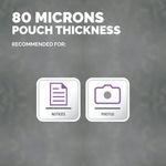 Fellowes Enhance80 Laminating Pouch A4 160 Micron Total Thickness Matte (Pack of 100) 5452101