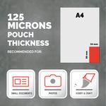Fellowes 54x86mm Capture Gloss Laminating Pouches 250 Micron (Pack of 100) 53063