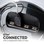 Fellowes Smart Suites Laptop Stand with USB Hub Black/Clear 8020201