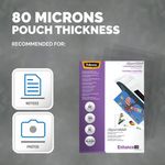 Fellowes SuperQuick Laminating Pouch A4 160 Micron Total Thickness Gloss (Pack of 100) 5440001