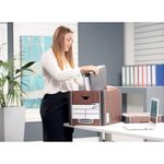 Bankers Box Premium Tall Storage Box Woodgrain (Pack of 5) 7260520