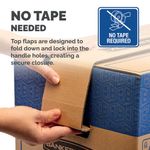 Bankers Box SmoothMove FastFold Removal Box Large 85 Litre Brown/Blue (Pack of 5) 6205301