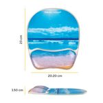 Fellowes Mousepad Wrist Support Sandy Beach Design 9179301