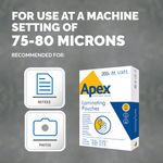 Fellowes Apex Light Duty Laminating Pouch A4 (Pack of 200) 6005301