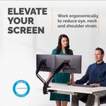 Fellowes Platinum Series Dual Monitor Arm Black 8042501