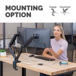 Fellowes Platinum Series Dual Monitor Arm Black 8042501