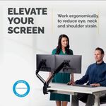 Fellowes Platinum Series Dual Monitor Arm Black 8042501