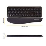 Fellowes Plush Touch Keyboard Wrist Support Black 9252103