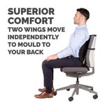 Fellowes Back Angel Back Support Black 8026401