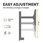 Fellowes Lotus Single Monitor Arm 8042801