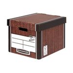 Bankers Box Premium Presto Storage Box Woodgrain (Pack of 10) 7260501