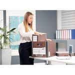 Bankers Box Premium Presto Storage Box Woodgrain (Pack of 10) 7260501