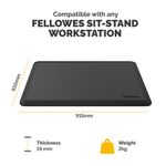 Fellowes Everyday Posturemat 915x610x19mm Black 8707001