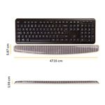 Fellowes Photo Gel Keyboard Wrist Support Chevron Design 9653601