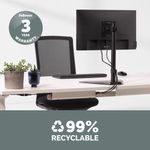 Fellowes Seasa Free Standing Single Monitor Arm Black 8049601