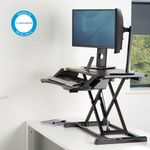 Fellowes Corsivo Sit/Stand Workstation Black 8091001