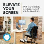 Fellowes Clarity Adjustable Monitor Stand Clear Acrylic 9731101