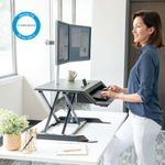 Fellowes Lotus LT Sit-Stand Workstation Black 8215001