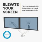 Fellowes Platinum Series Dual Monitor Arm White 8056301