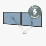 Fellowes Platinum Series Dual Monitor Arm White 8056301