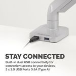 Fellowes Platinum Series Single Monitor Arm Silver 8056401