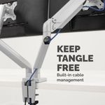 Fellowes Platinum Series Dual Monitor Arm Silver 8056501