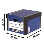 Bankers Box Premium Classic Storage Box Blue (Pack of 5) 7250617