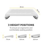 Fellowes Breyta Footrest White 100016563