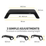 Fellowes Hana Monitor Stand Black 100016996