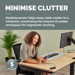 Fellowes Power Spot Type G UK/IE 1 Socket and 1 USB C Port Black 100136977