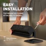 Fellowes Power Desk 2 Type G UK/IE 2 Sockets 1 USB-A + 1 USB-C Port Black 100136987