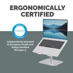 Fellowes Alumia Desk Based Laptop Stand Silver 100138880