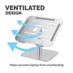 Fellowes Alumia Desk Based Laptop Stand Silver 100138880