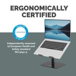 Fellowes Alumia Desk Based Laptop Stand Black 100138881