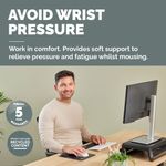 Fellowes Breyta Standard Mouse Pad Wrist Rest Black 100142555