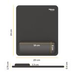 Fellowes Breyta Standard Mouse Pad Wrist Rest Black 100142555